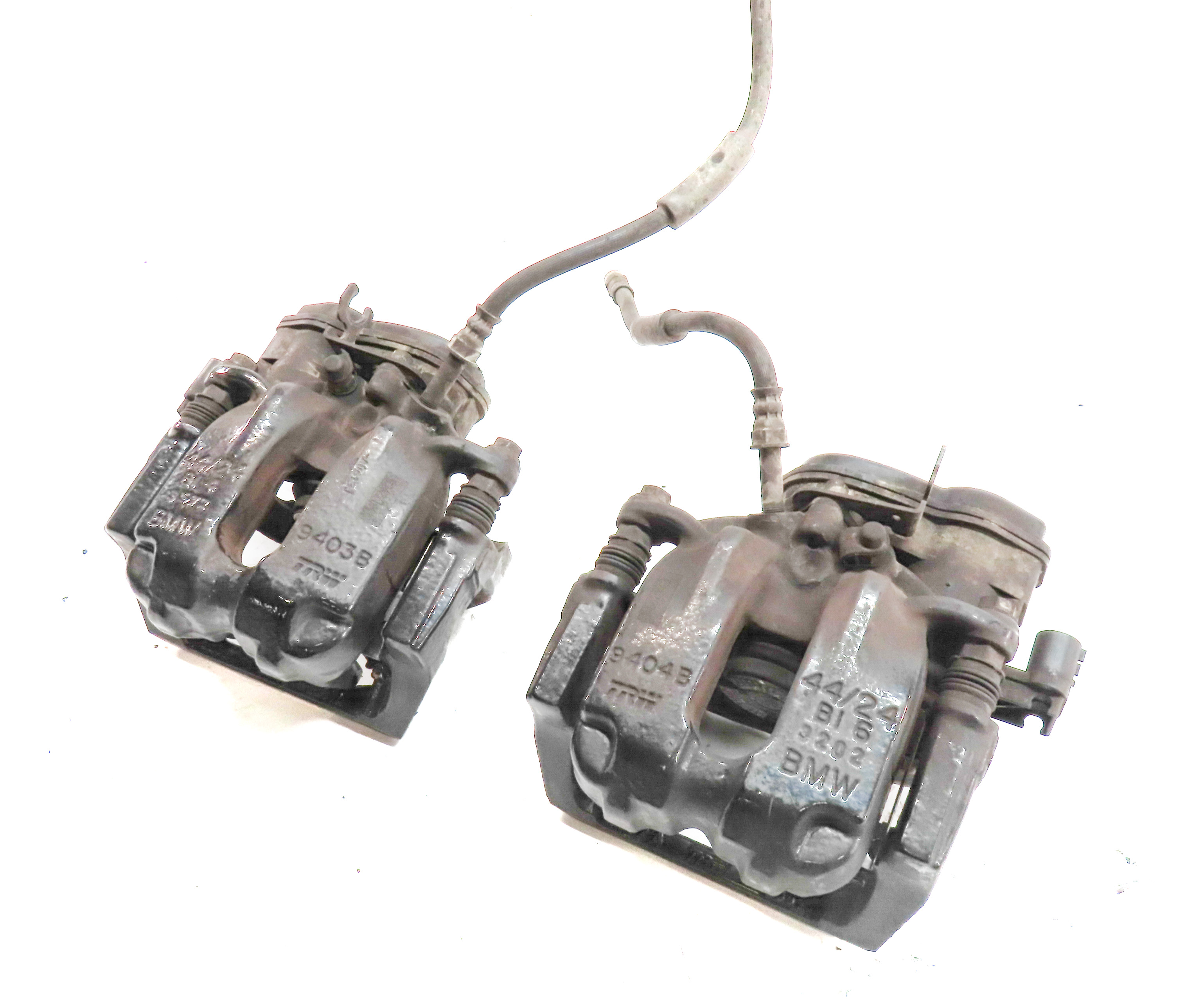 12-19 BMW 640i 650i (F06 F12 F13) REAR LEFT & RIGHT M-SPORT BRAKE CALIPER SET/2 — exact item pictured